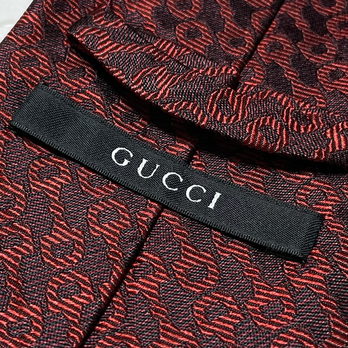 GUCCI 구찌 시그니처 홀스빗 레지멘탈 실크타이 상품이미지6