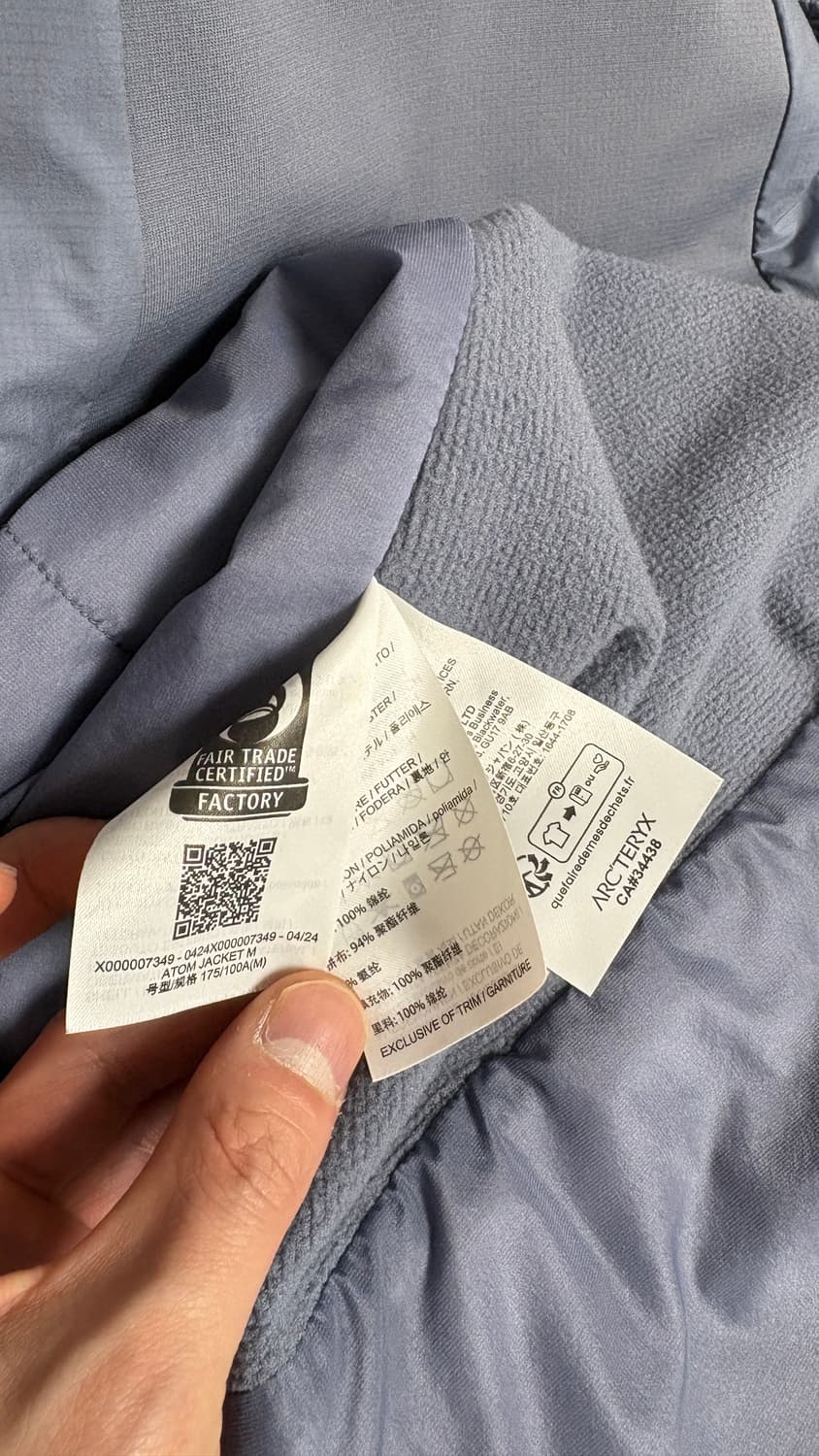 아크테릭스 아톰 자켓 스트라투스 M 상품이미지5