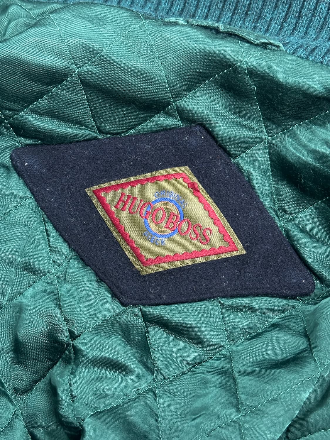 90s HUGO BOSS 울/캐시미어 봄버 자켓 XL 상품이미지9