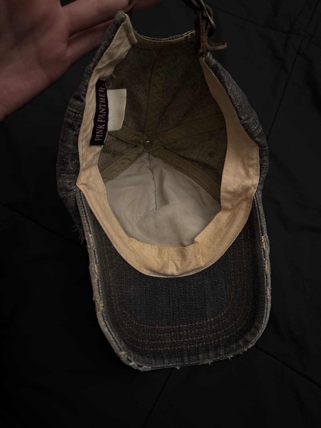 핑크팬서 y2k 데님 그런지 볼캡 상품이미지6