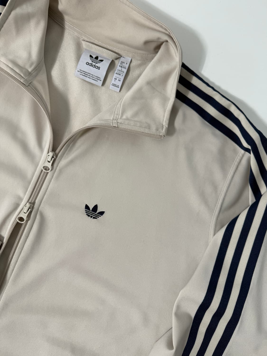 아디다스 오버핏 베켄바우어 베이지 투웨이 트랙 져지 상품이미지3