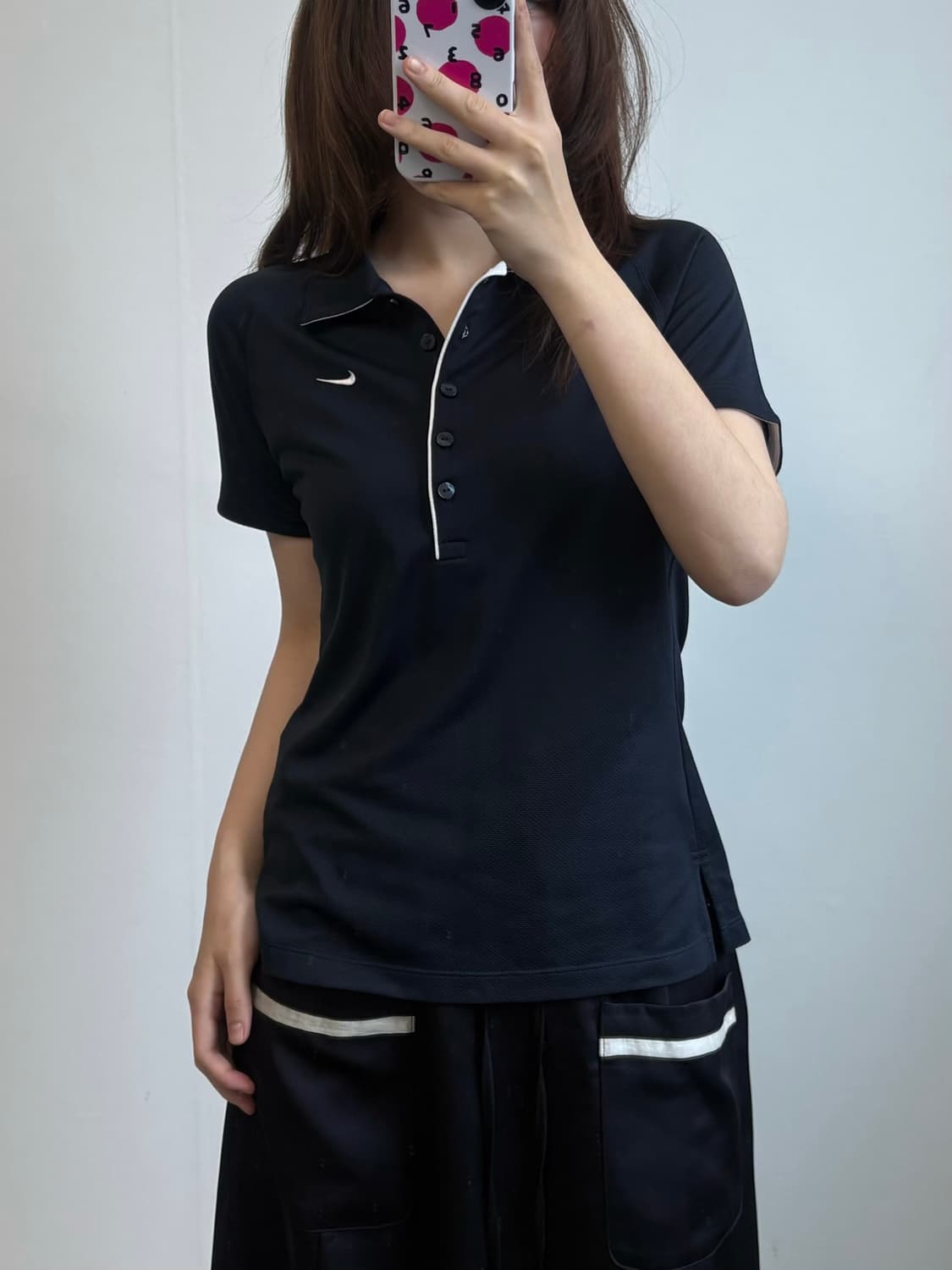 나이키 드라이핏 배색 PK 반팔 카라 티셔츠 상품이미지1