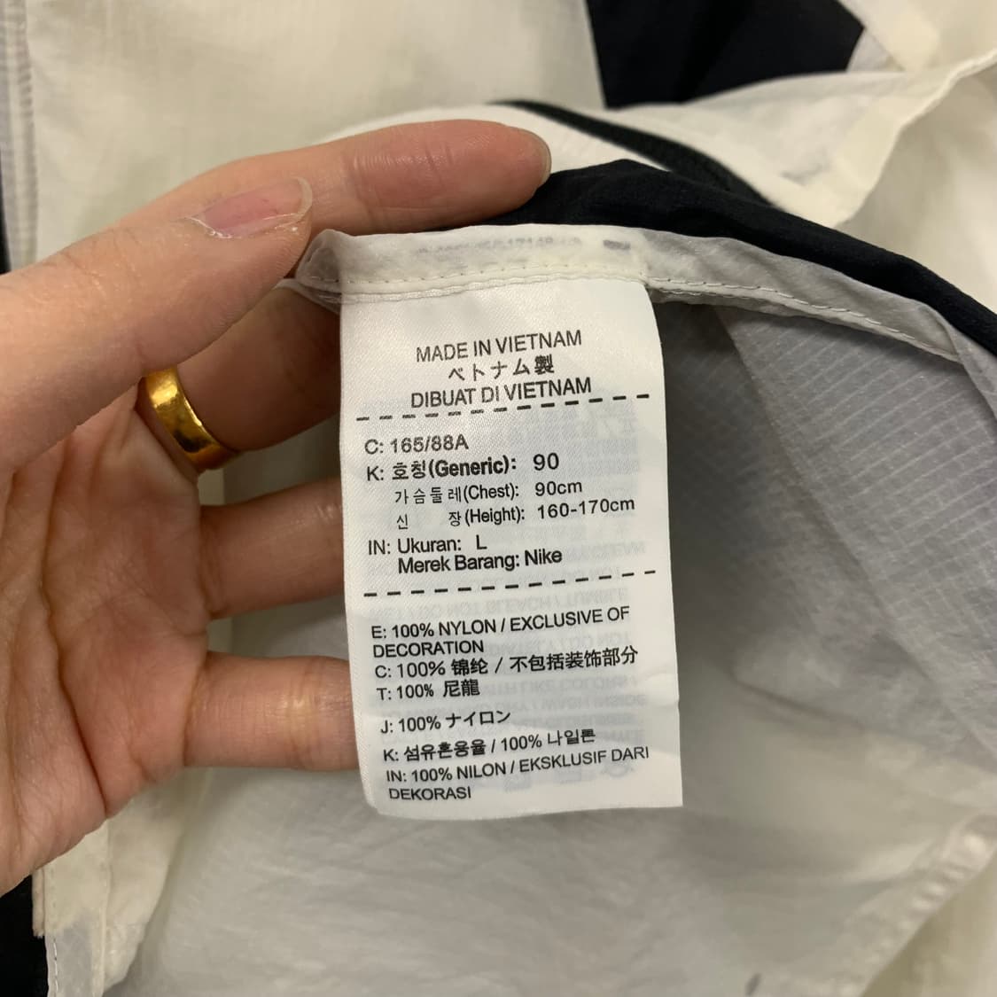 나이키 러닝 오래오배색 경량 바람막이 자켓 상품이미지5