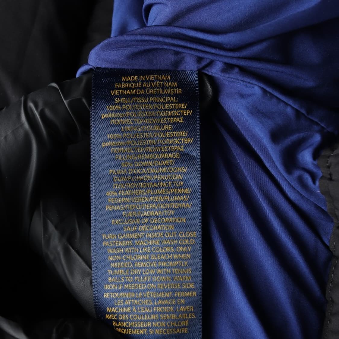 폴로 랄프로렌 보이즈 엘름우드 다운 자켓 블랙 L 14-16 상품이미지7