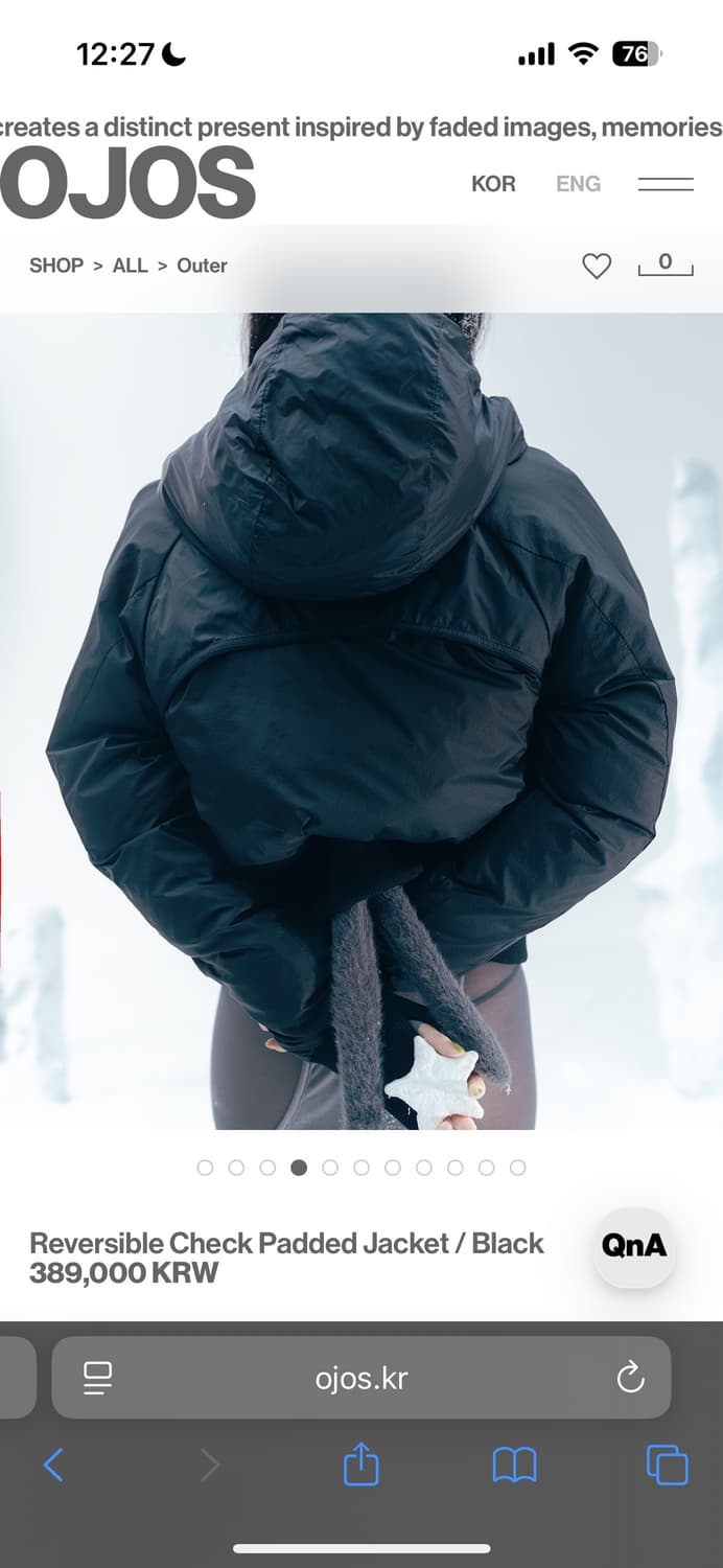 ojos 신상 패딩 상품이미지4