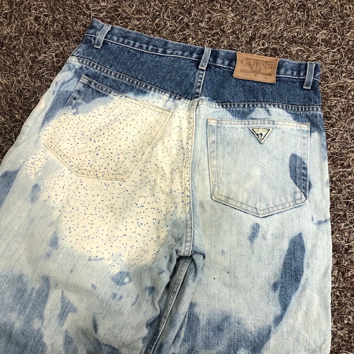 게스 90s USA 타이다이 블리치 워싱 데님 팬츠  상품이미지6