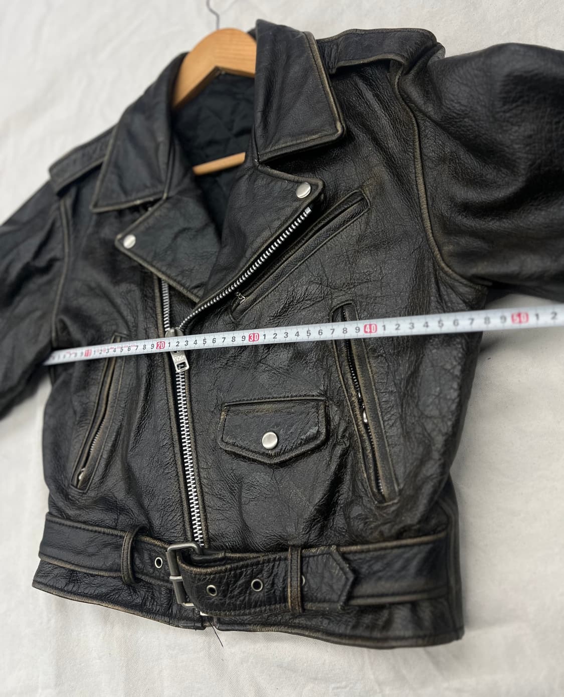 빈티지 더블 라이더 숏 자켓  상품이미지9