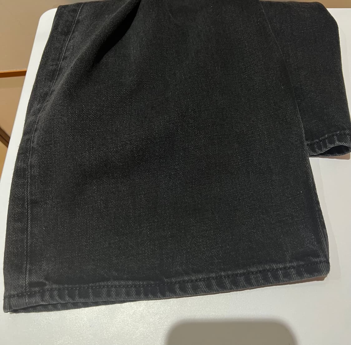 COS(코스) 와이드 레그 데님 트라우저 / 26사이즈 (워시드 블랙) 상품이미지8