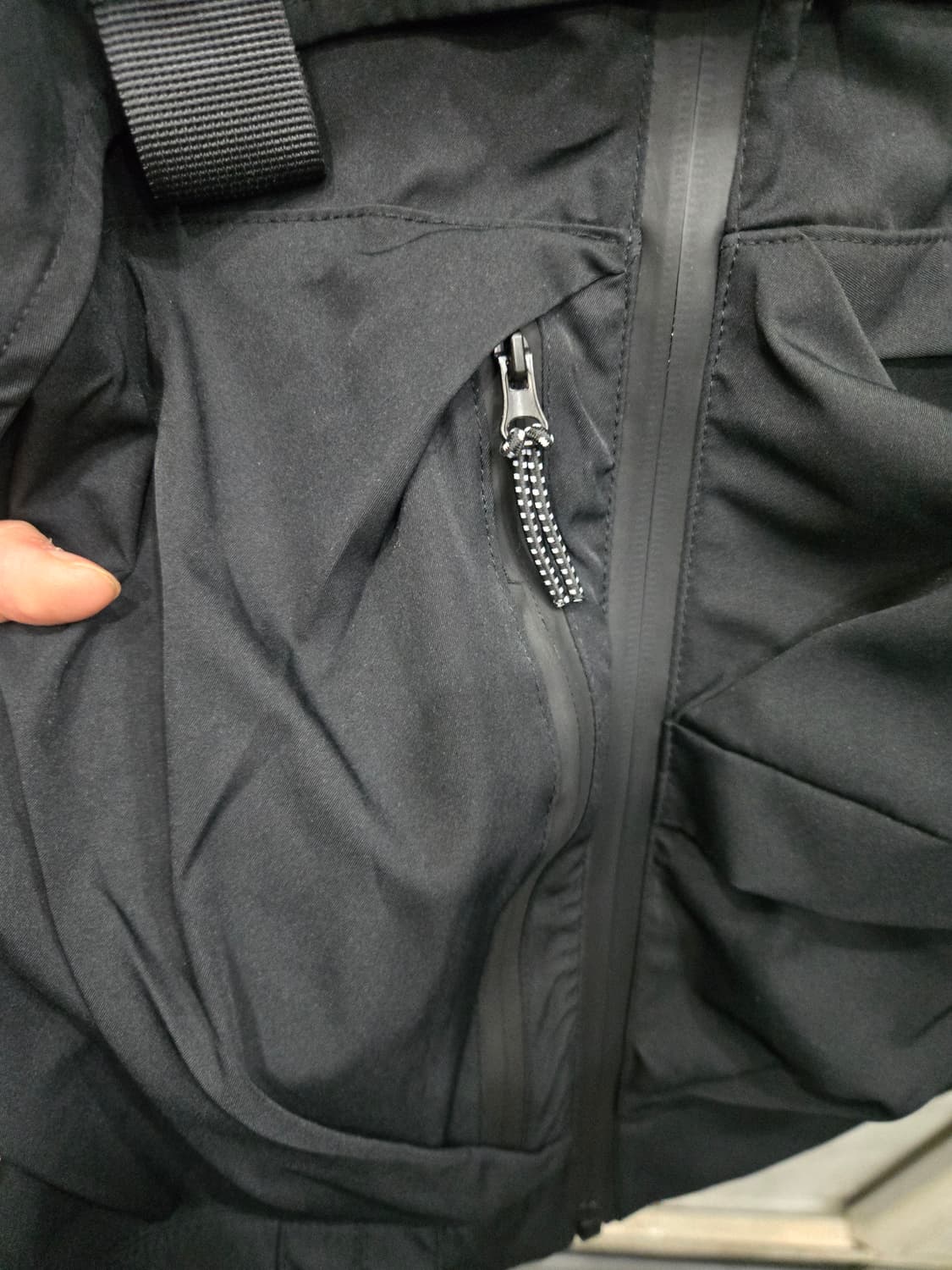 105,XL )) Zeroly 올블랙 조끼! 주머니 짱많아요! 실용성굿 상품이미지4