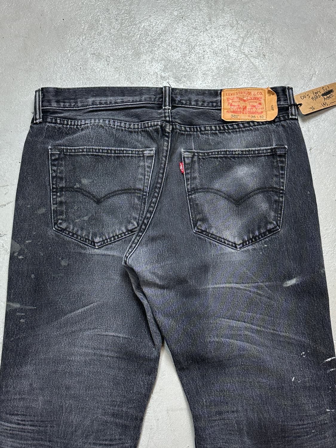 리바이스 501 블랙 하드 페이딩 상품이미지6