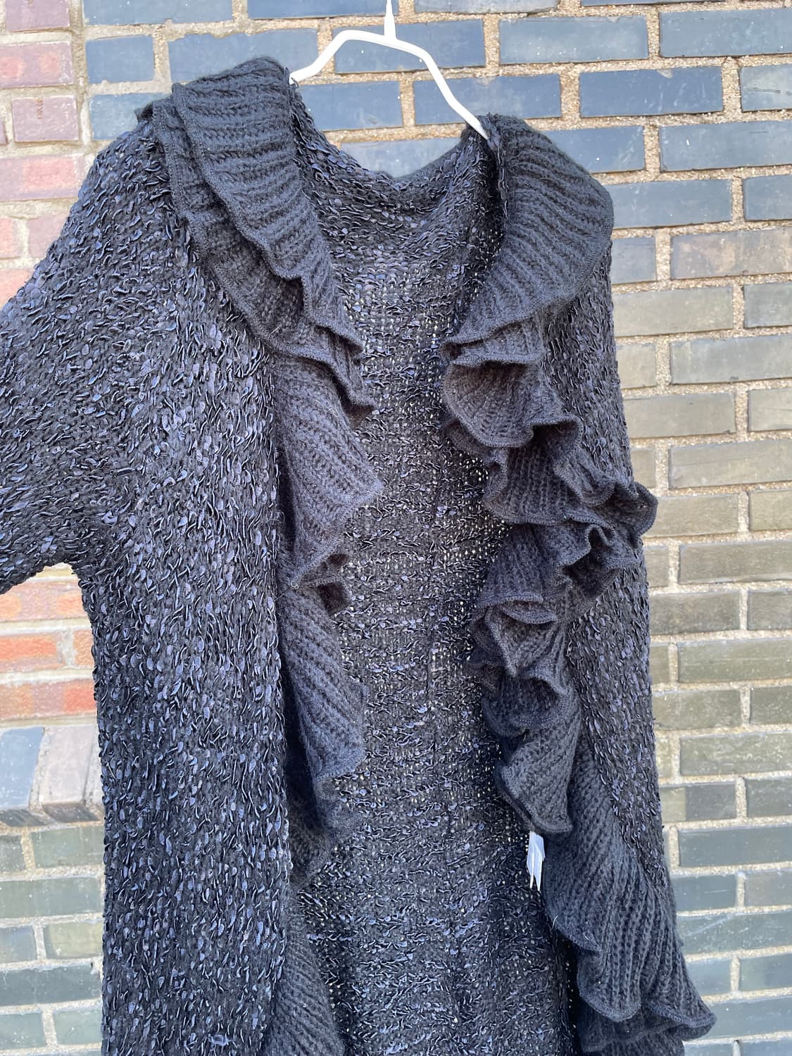 프릴짜임롱가디건 상품이미지1