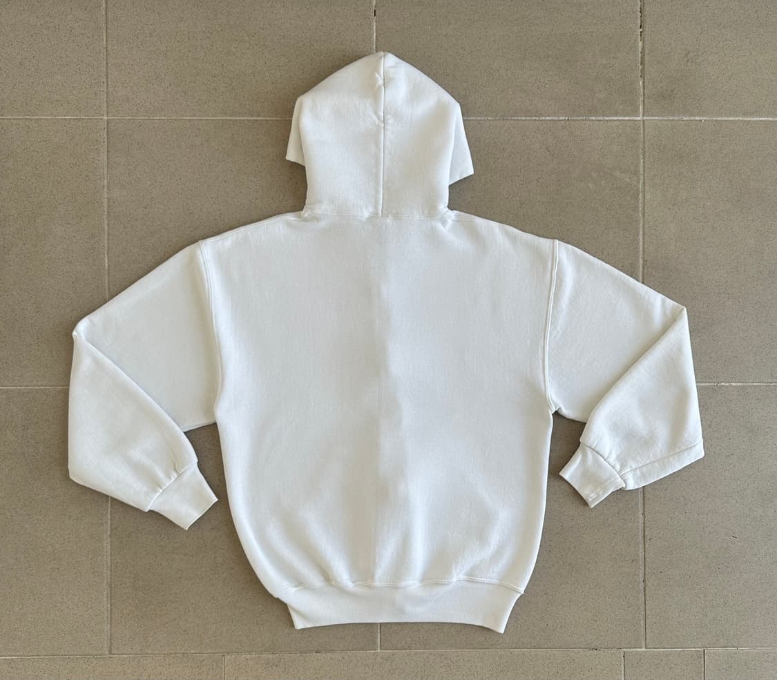 90s 빈티지 러셀 후드집업 화이트 M USA 상품이미지2