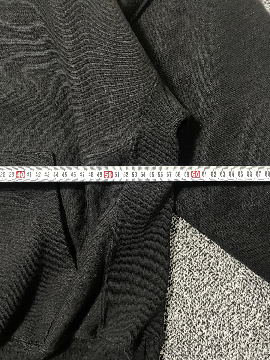 빈티지9. 아웃스탠딩 리버스 헤비 후드 티셔츠 스웻 블랙 상품이미지5