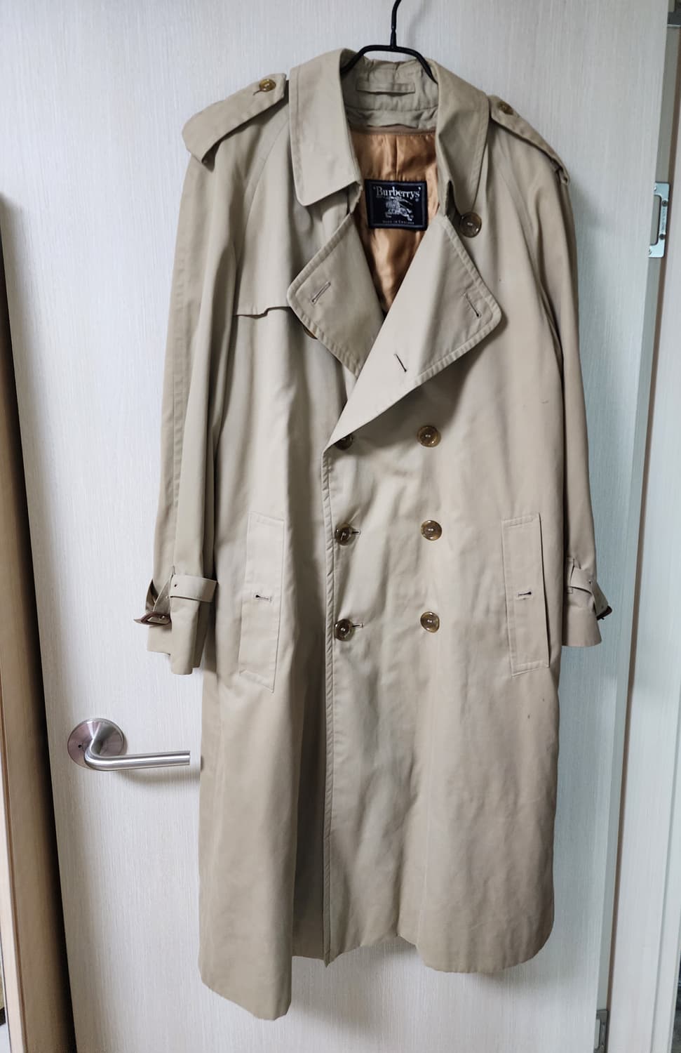 (정품) 버버리 베이지 더블롱 트렌치코트 내피포함 46 상품이미지1