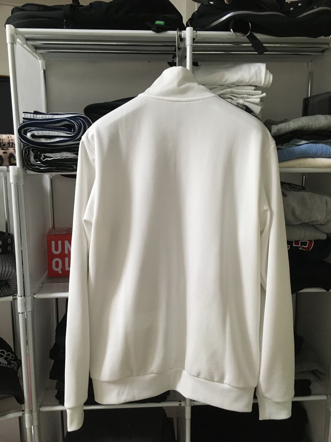 아디다스 3s 레귤러핏 더블니트 트랙탑 화이트 상품이미지2