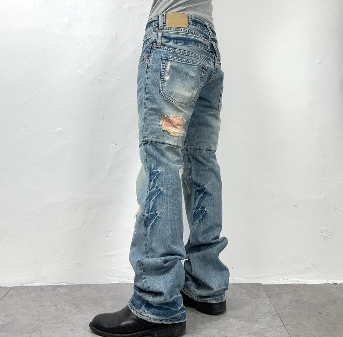 PPFM Double Waist Distressed Denim 상품이미지2