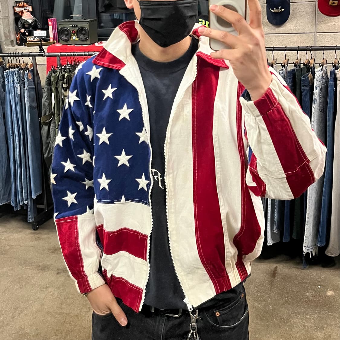 90s 빈티지 성조기 자켓 (105-110) 상품이미지8