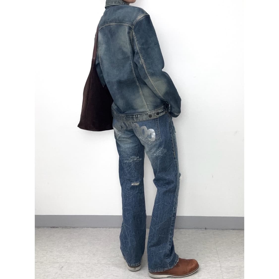 빈티지 데님 청자켓 상품이미지3