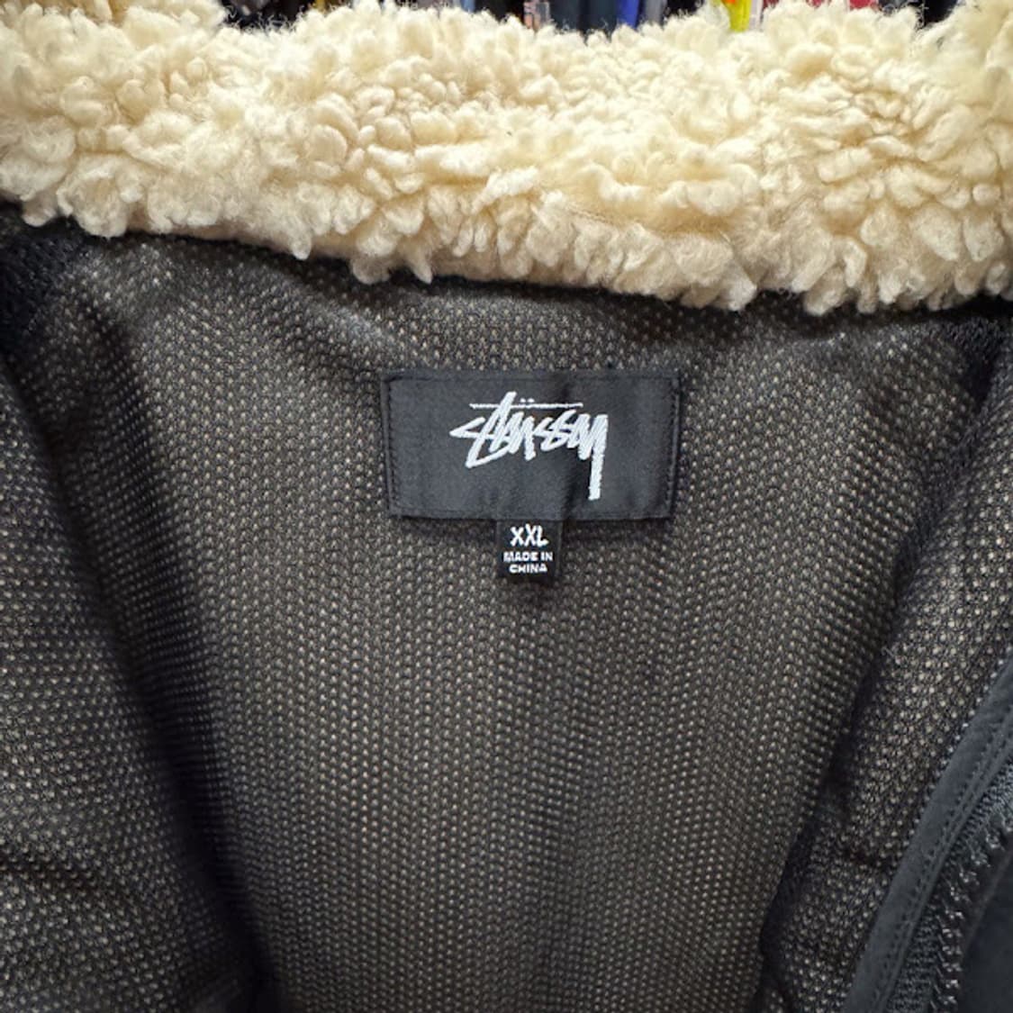 2023 빈티지 Stussy 쉐르파 패널드 후드 자켓 상품이미지4