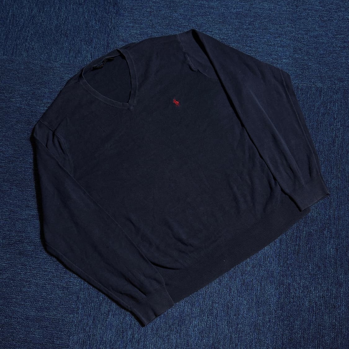 폴로 랄프로렌 네이비 브이넥 니트 상품이미지1