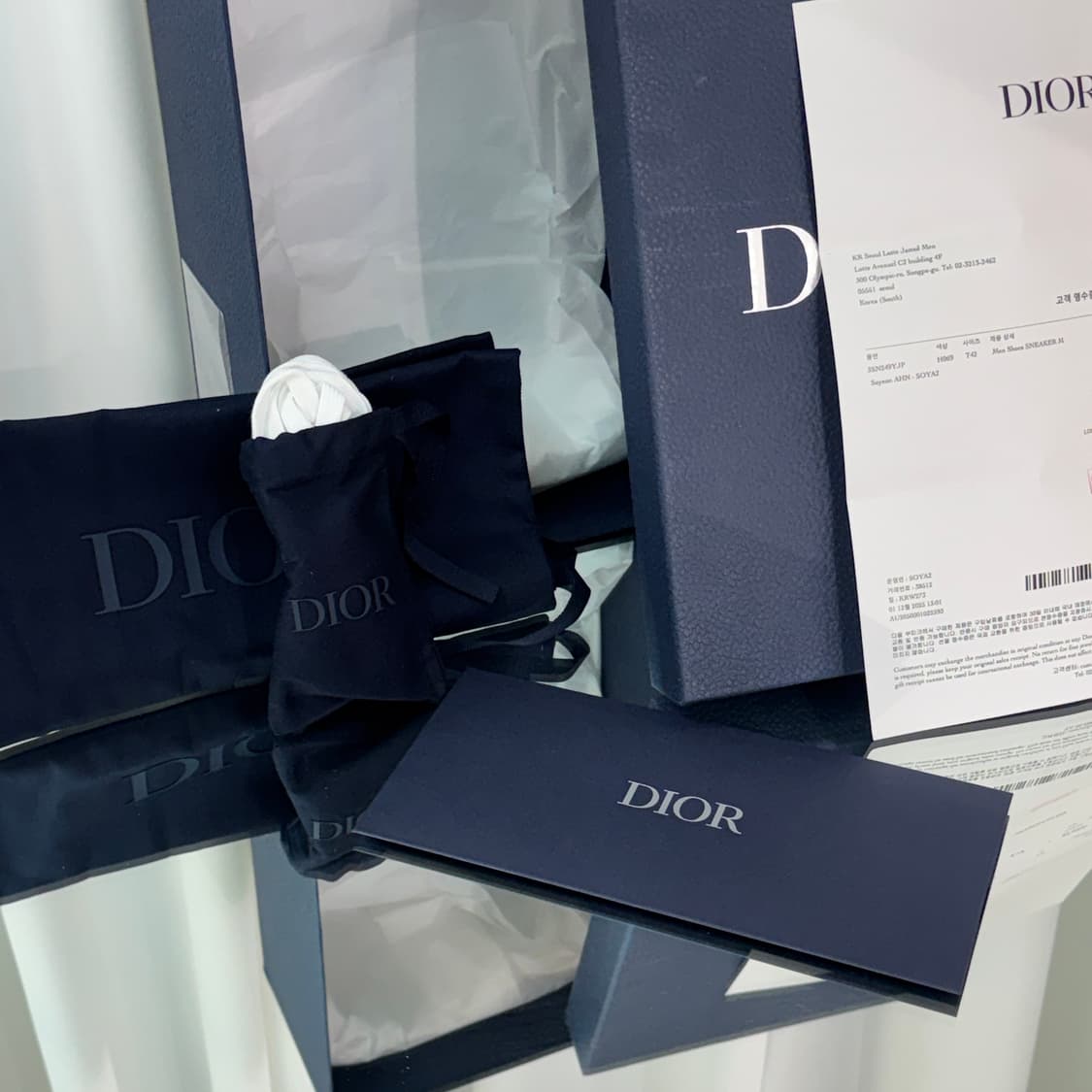 [정품] 25FW) 디올 b23 로우탑 스니커즈(Size 42) 상품이미지2
