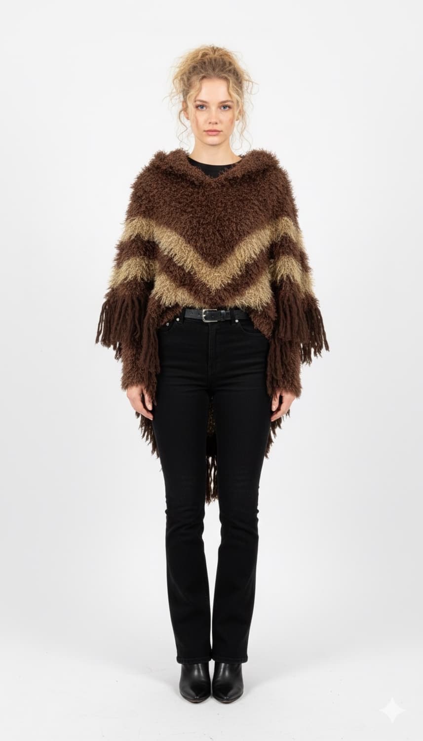 Japanese 니트 판쵸 상품이미지6