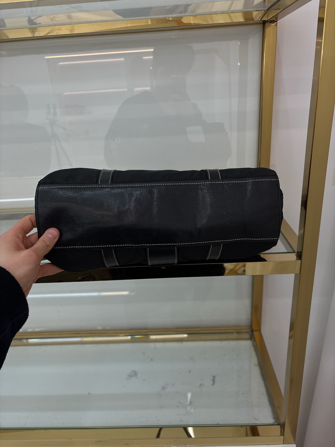 프라다 버클 스티치 테수토 포코노 레더 상품이미지4