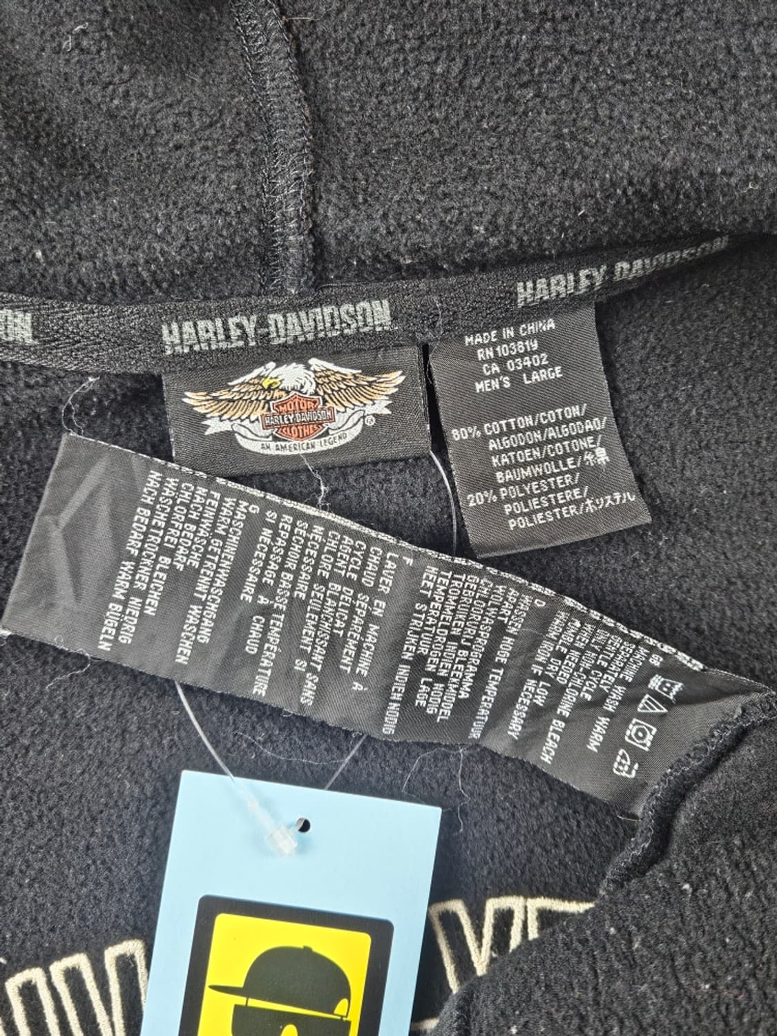 할리데이비슨 V-TWIN POWER 스웻 후드집업 ( L )/ 11316 상품이미지10