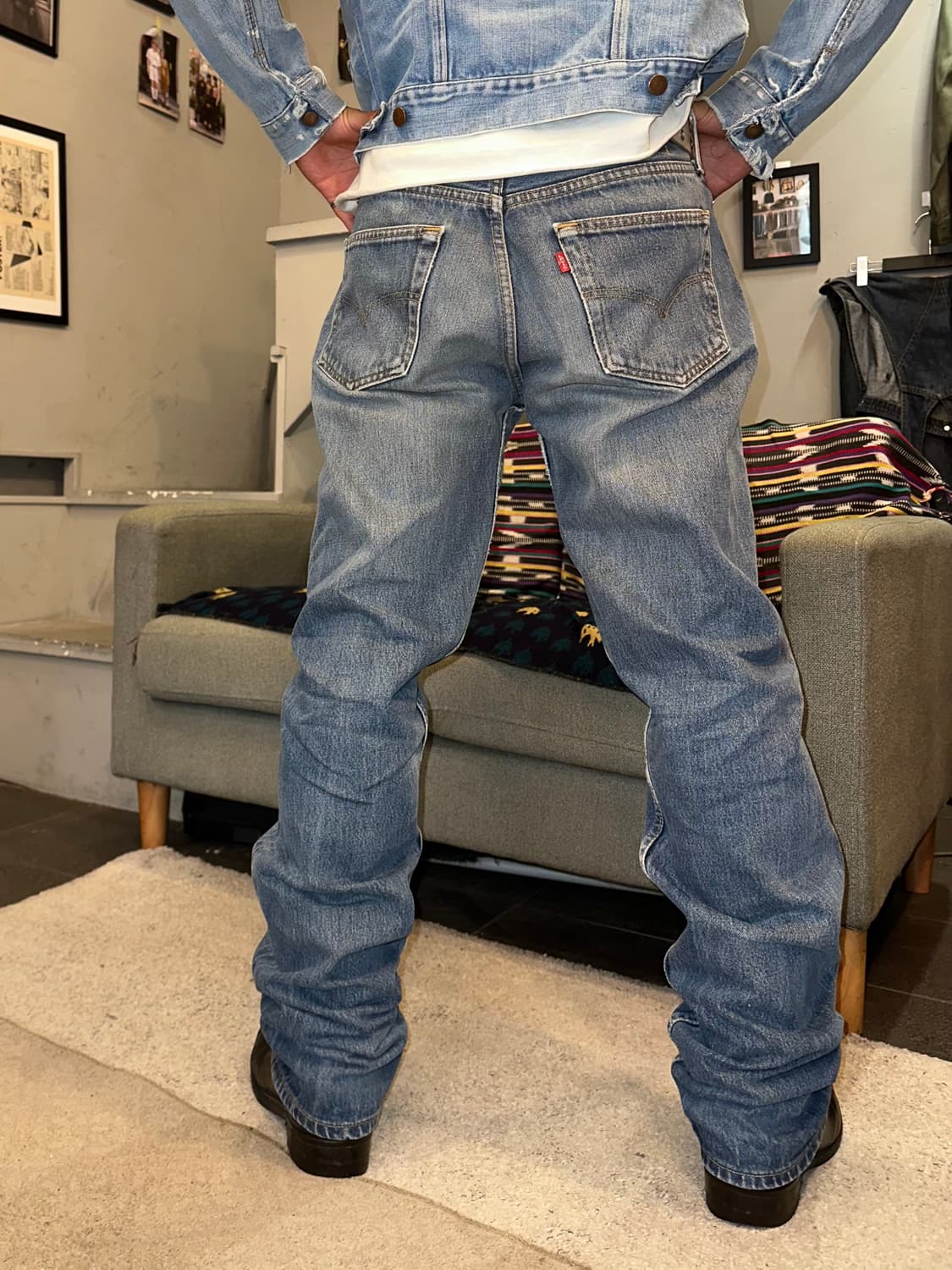 90’s Levi’s 501 273 denim washed pants  상품이미지3
