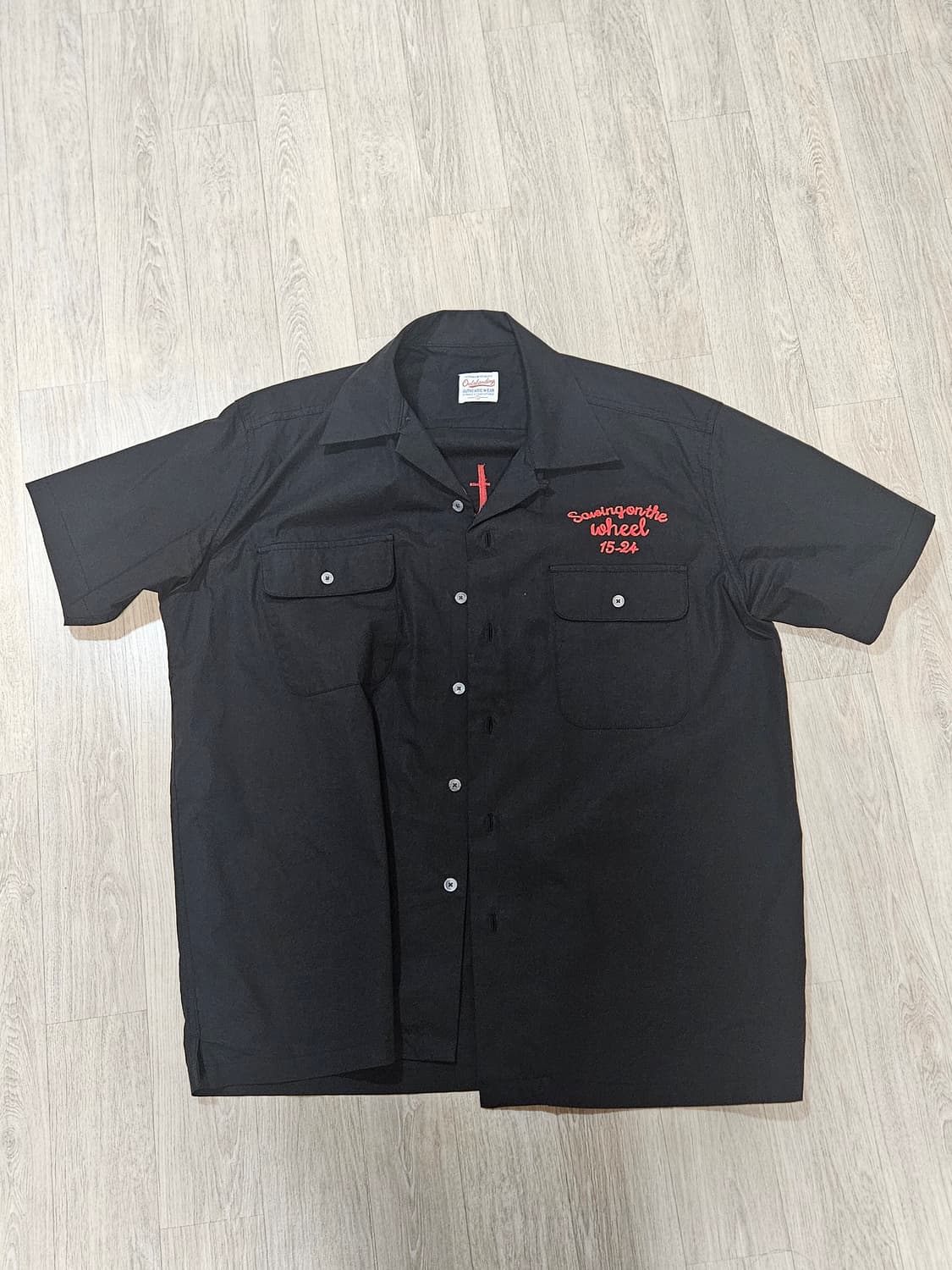 아웃스탠딩 볼링셔츠 블랙 S 상품이미지1