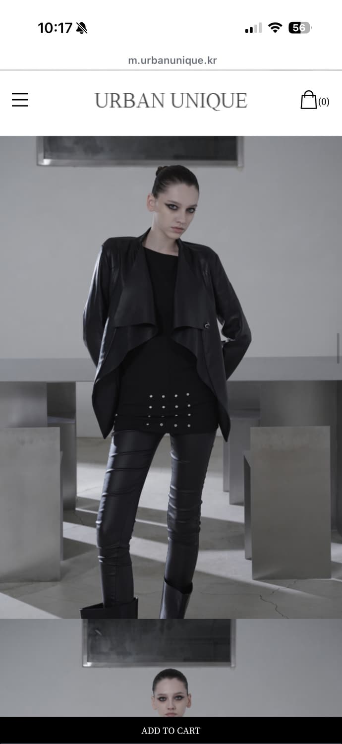 어반유니크 램스킨 레더 자켓 상품이미지5