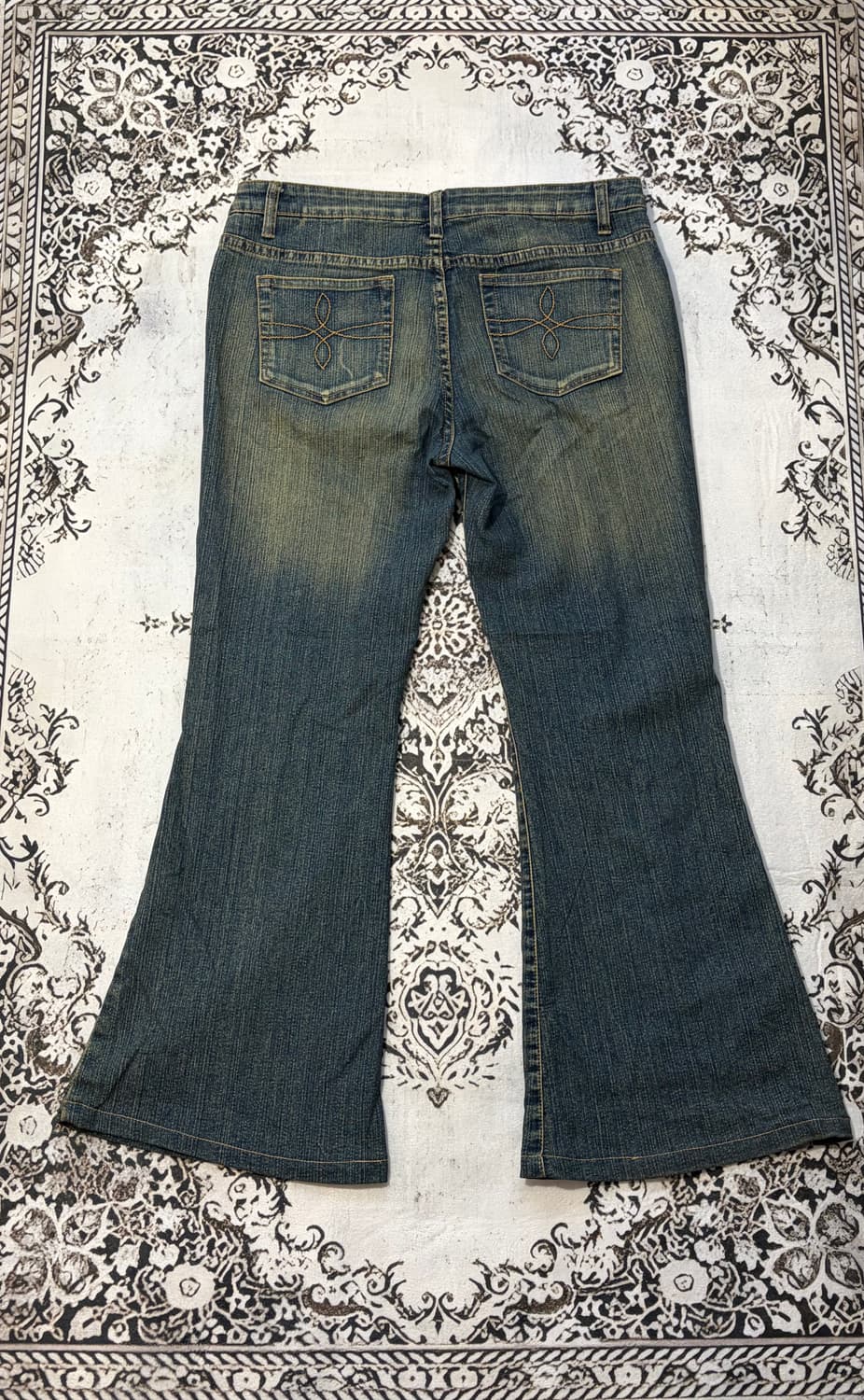 Y2K cubic detail boots cut pants 상품이미지3