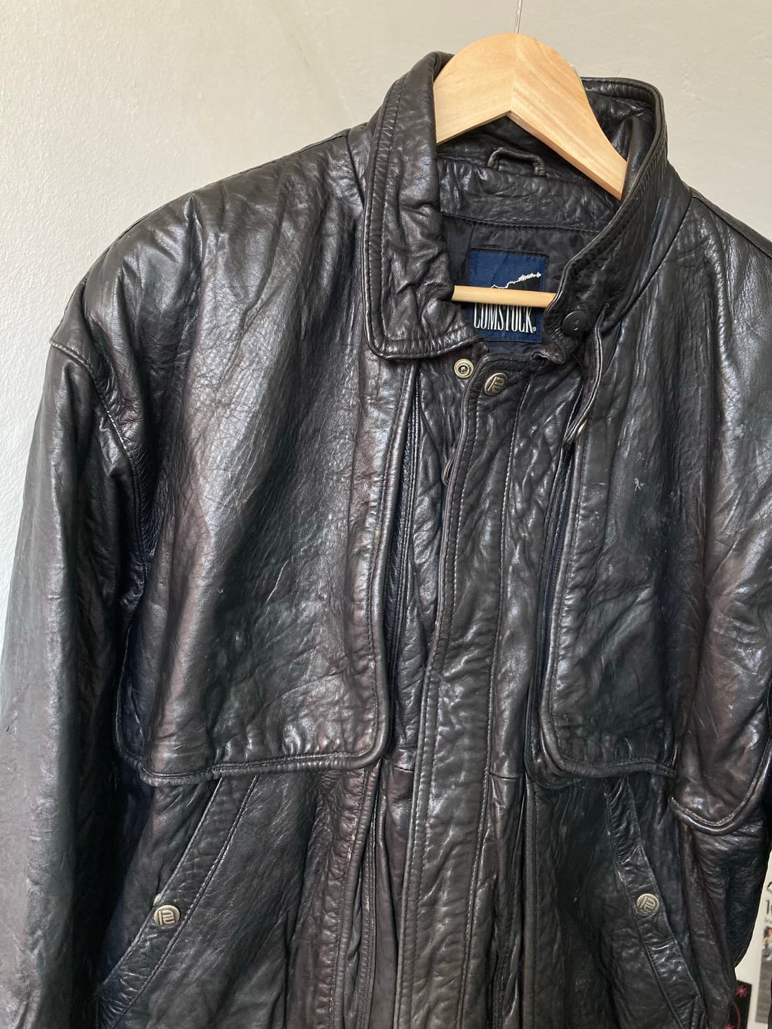 빈티지 리얼레더 포켓 자켓 상품이미지2