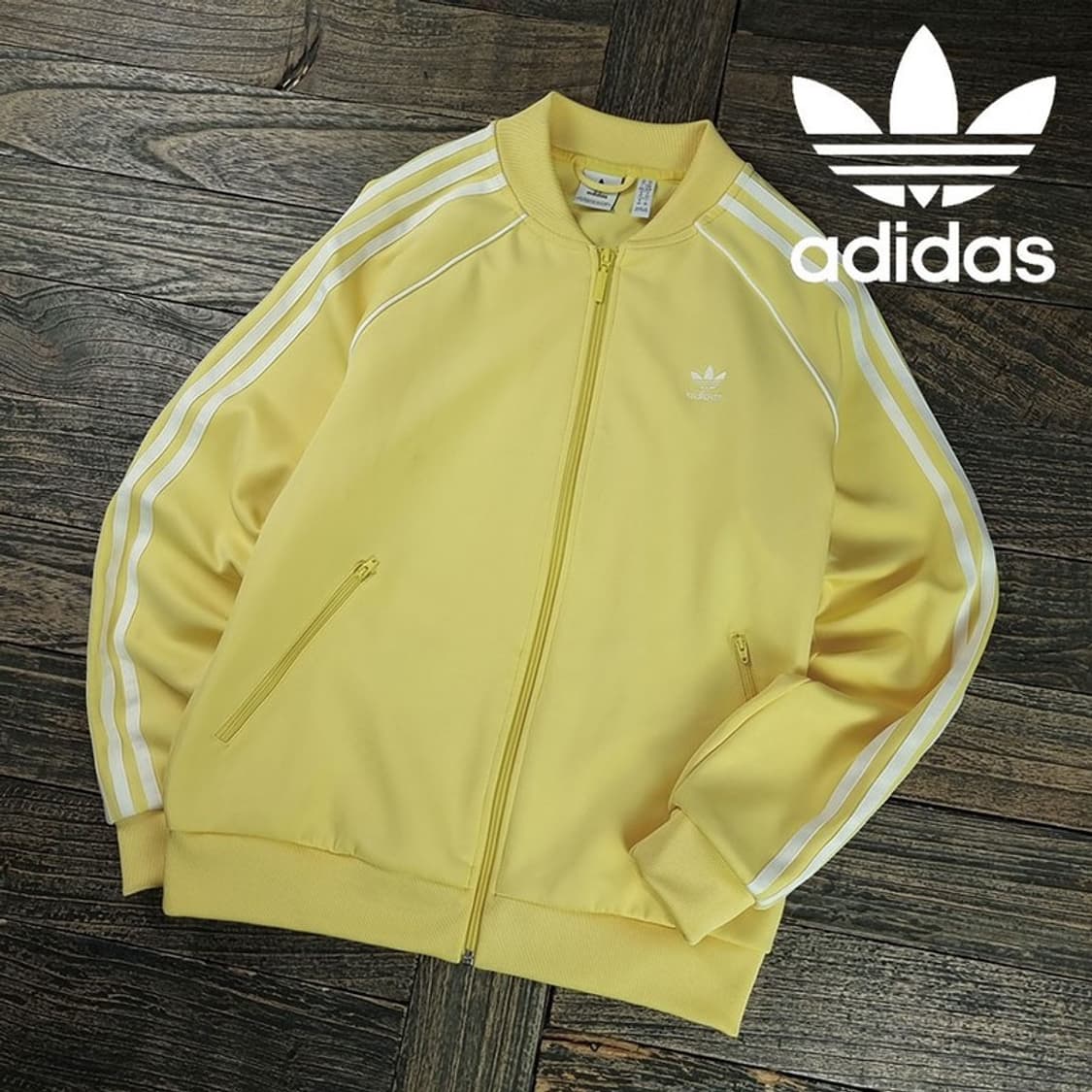 [아디다스] 슈퍼스타 져지 트랙탑 집업 자켓 레몬 M19481 상품이미지1