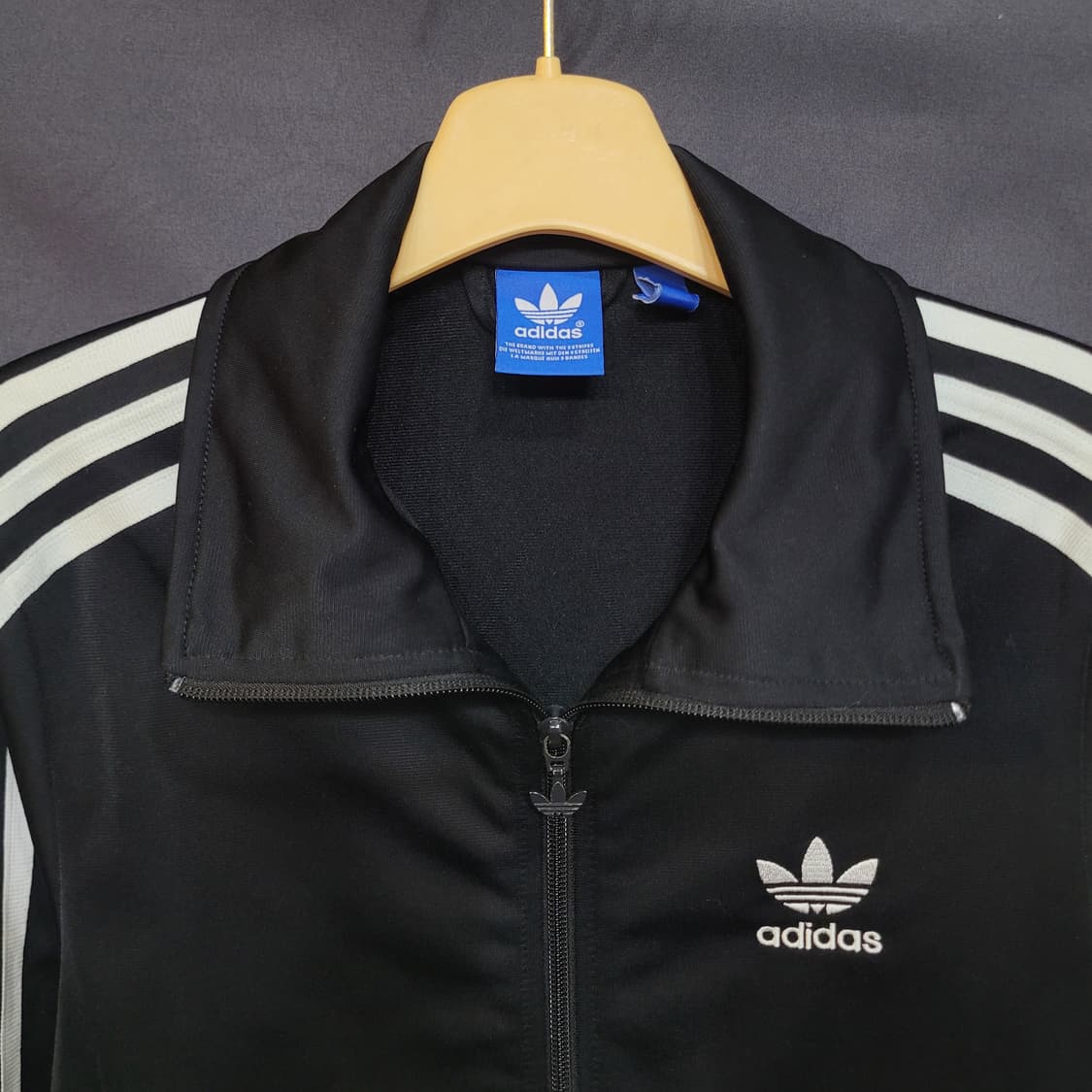 아디다스 불꽃 파이어버드 검흰 백로고 빅로고 트랙탑 져지  상품이미지2