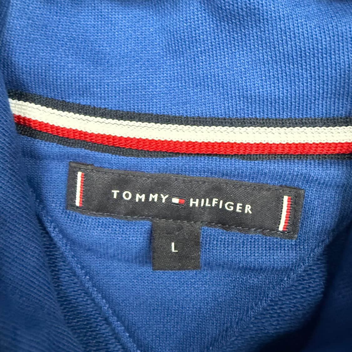 (L)타미 힐피거 Tommyhilfiger 빅로고 후드티셔츠(블루) 상품이미지2