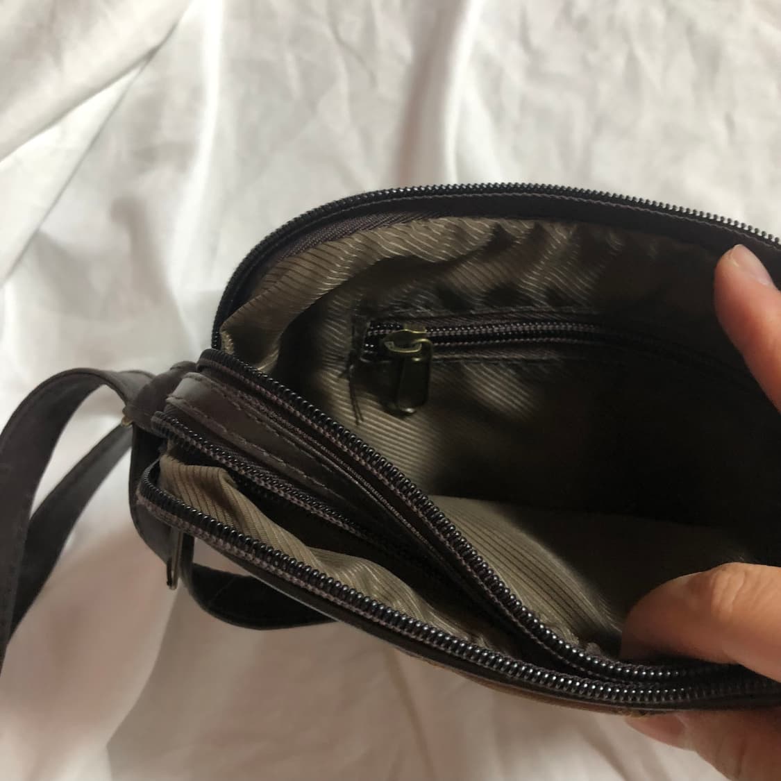 Vintage 💿 camel patch mini ba 상품이미지3