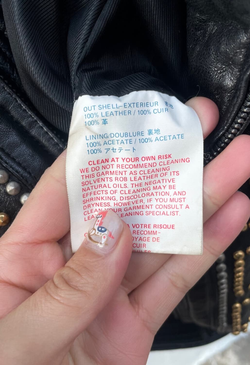 90s gacca 스터디드 레더 봄버 상품이미지7