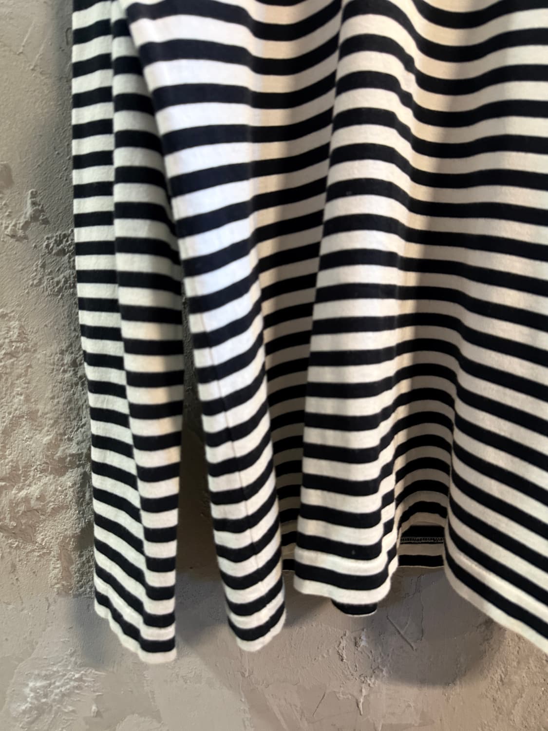 꼼데가르송 플레이 스트라이프 하트 와펜 롱슬리브 티셔츠 블랙 XL 상품이미지2