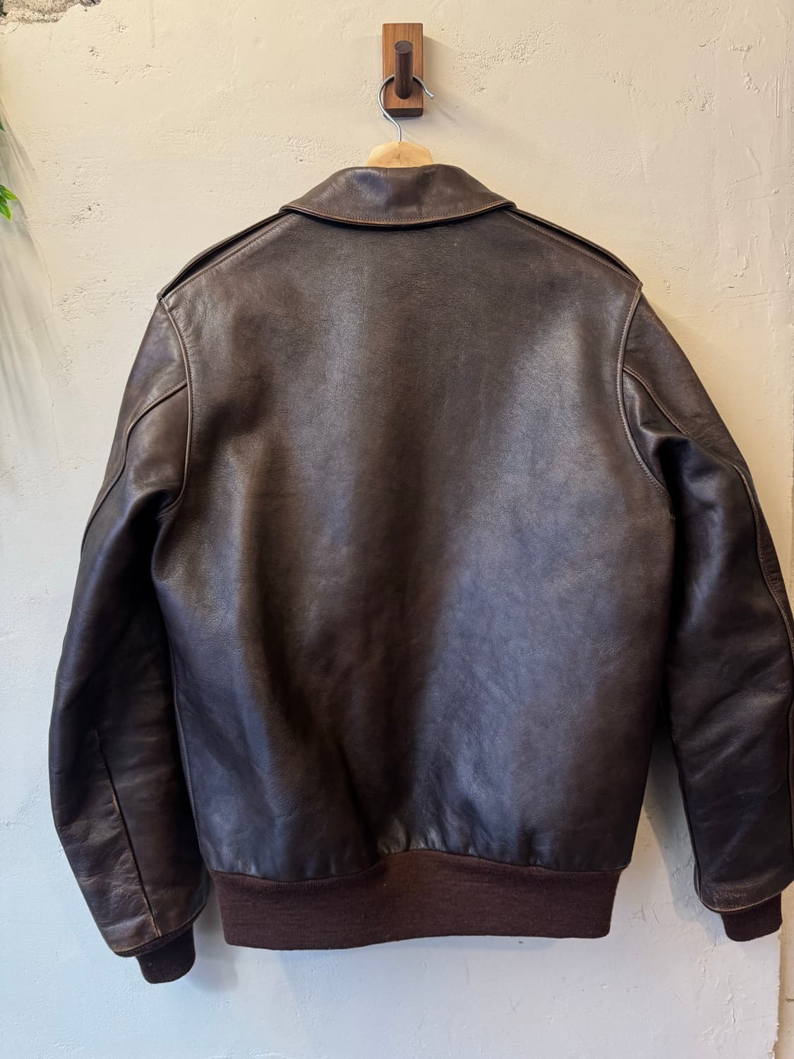 리얼 맥코이 A-2 레더 자켓 44 XXL 상품이미지7