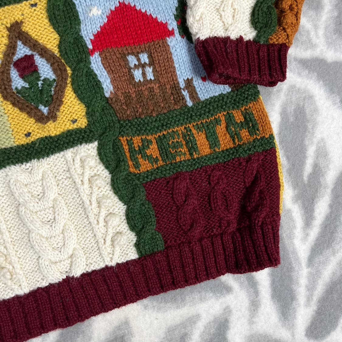 [Keith] 키이스 재팬 핸드메이드 숄카라 울 니트 상품이미지3