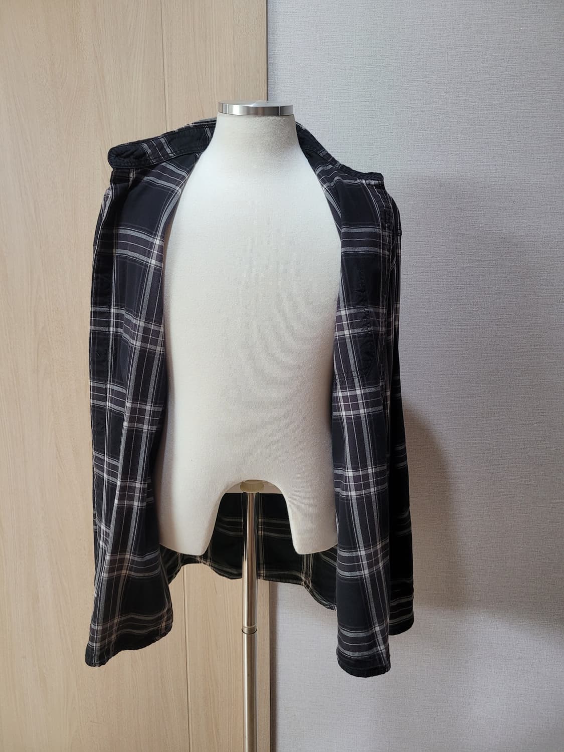 후아유 WHO.A.U 남자 체크 셔츠 XL 브라운 상품이미지7