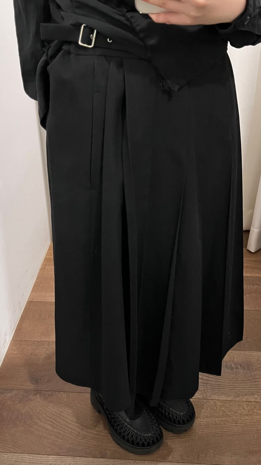 Docking Pleats Side Belt Skirt 상품이미지4