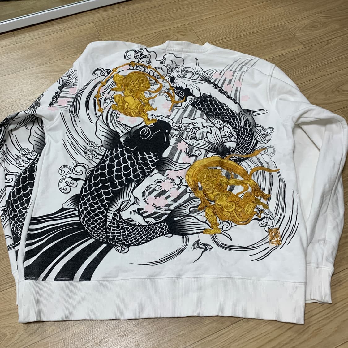 XL)Karakuri 카라쿠리 타마시 오리엔탈 맨투맨 상품이미지1