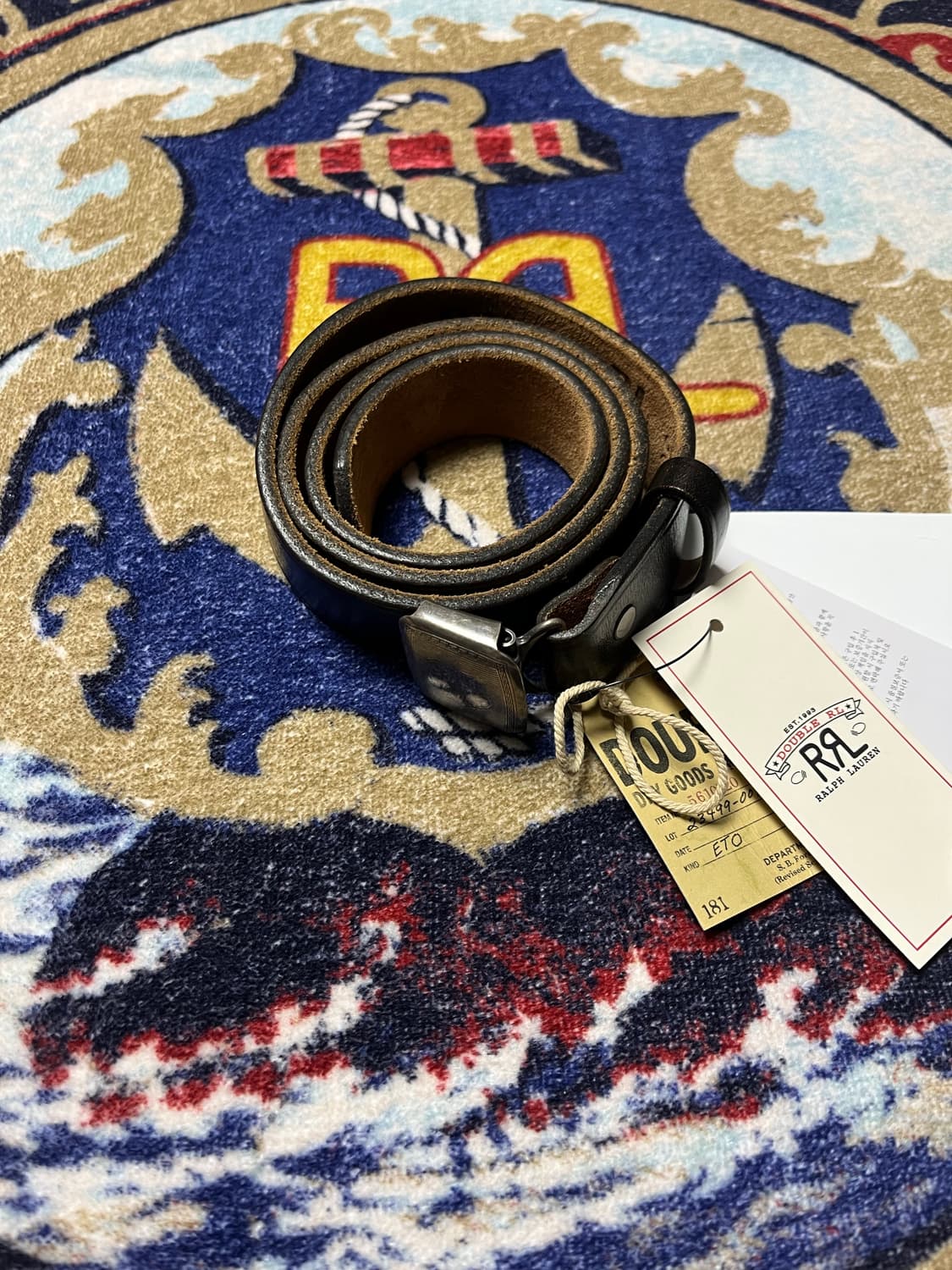 RRL 빈센스 벨트 블랙 36 상품이미지1