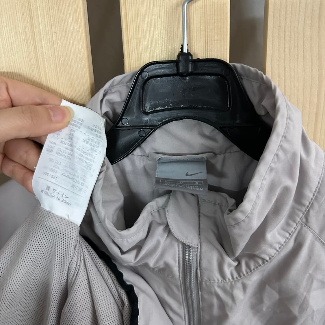 (L) 나이키 그레이 바람막이 자켓 상품이미지3