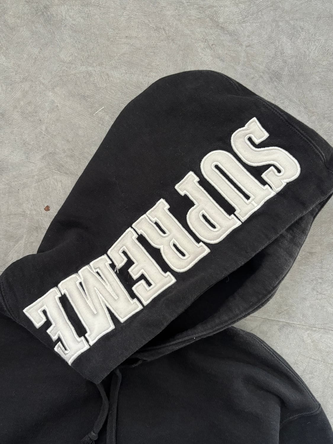 Supreme 슈프림 웜 업 로고 블랙 후드 상품이미지7