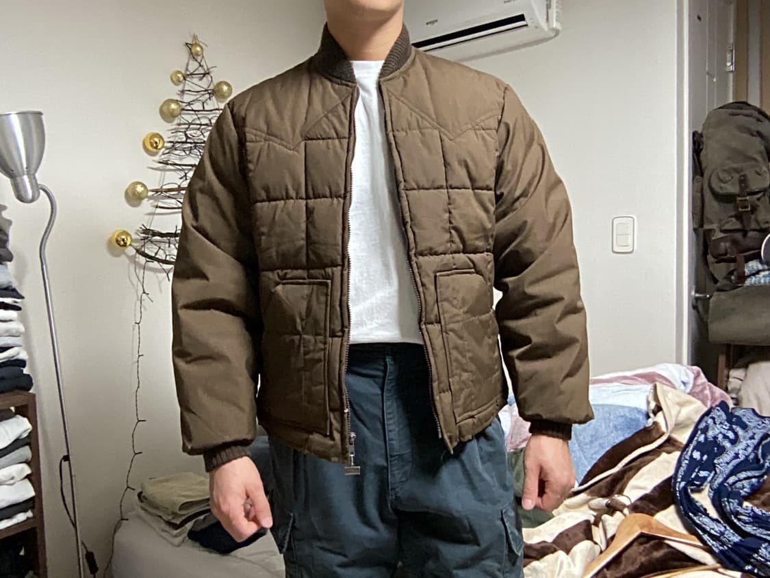 80s walls 빈티지코튼 웨스턴 푸퍼자켓 xl-xxl 상품이미지5