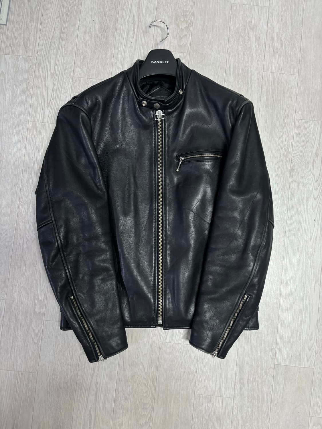 빈티지 소가죽 카페레이서 레이싱 자켓 상품이미지1