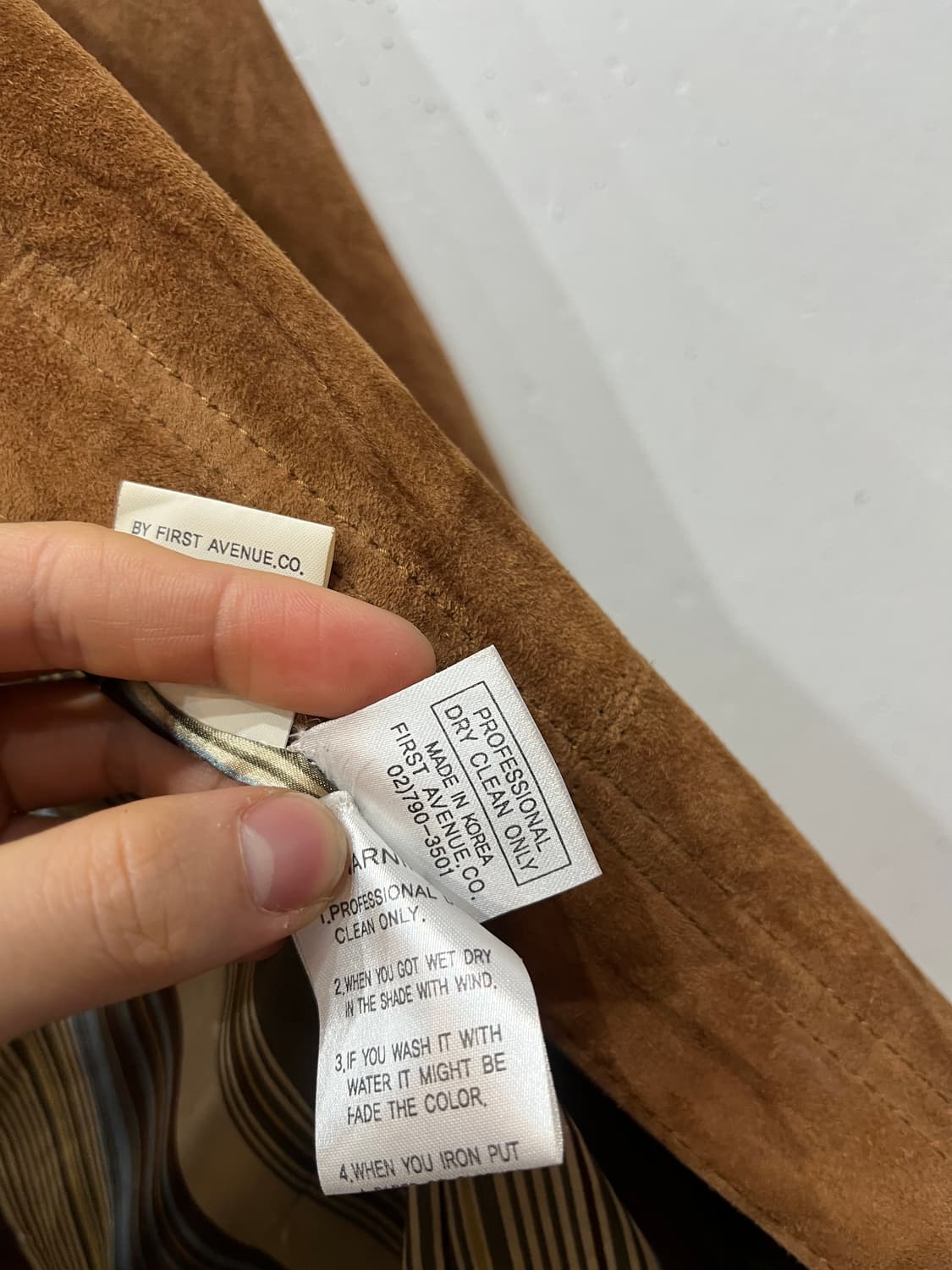 1st avenue 양가죽 스웨이드 자켓 상품이미지6